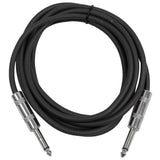 Seismic Audio - SASTSX-10 - 10 Foot TS 1/4 Guitar, Instrument, or Patch Cable Black