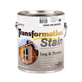 Sashco Transformation Log and Timber Stain, 1 Gallon Pail, Brown Tone Medium (Pack of 1)
