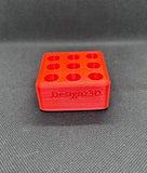 Desk Organizer for 510 Cartridges, Pens and Pencils 9 Spaces (Red)