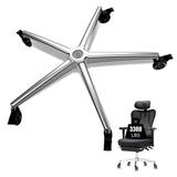 Office Chair Base Replacement PartsWith 5 Casters with Brakes(3300 lbs) - Heavy Alloy Office Chair Base Replacement, Universal G