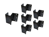 QCAA Heavy Duty 3.5 Swing Clear Offset Door Hinge Loose Pin, 1/4 Radius, Expandable Door Hinge, Power Coated Black, Made in Taiw