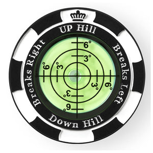 Slopemaster Progreen Reader - Golf Hat Clip Ball Marker With High Precision Green Reading Aid Golf Accessories For Men Women(Bla