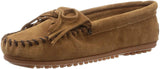 Minnetonka Women's Kilty Suede Hardsole Moccasin, Dusty Brown, 5.5 M US