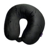 Viaggi Microbead Travel Neck Pillow With Fleece Cover Black