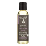 Soothing Touch Bath Body And Massage Oil Organic Ayurveda Lavender Calming 4 Oz by Soothing Touch