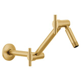 Moen S116BG AccPremium 16 in. Pivoting Adjustable Shower Arm, Brushed Gold
