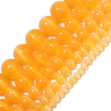 Yochus Goldyellow Cat Eye Stone Beads Bracelet 10mm for Jewelry Making