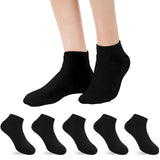 Minmum Unisex Kids Cotton Ankle Length Socks Regular Wear/School Wear Socks Pack Of 4 (Black, 78 Years)