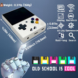 FINGEREVO Miyoo Mini Plus Handheld Game Console 3.5-inch 640*480 IPS Screen 3000mAh Miyoo-mini+ with Portable Case White