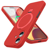 Designed for iPhone 17 Case with Magnetic Invisible Stand, [Compatible with Mag-Safe][Full Camera Protection]Liquid Silicone Sho