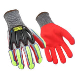 Ansell Ringers Gloves 065 R-Flex Impact Nitrile - Light Duty Impact Glove, Full Flexibility, XX-Large