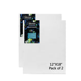 Eduway Canvas Board For Painting- (12X18) | Premium Quality 7Oz Pre-Primed Cotton Canvas Board For Artists & Beginners | Ideal F