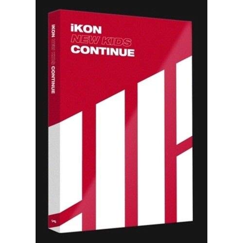 Ikon - [New Kids Continue] Album Red Ver Cd+88P Photobook+1P Accordion Postcard+1P Photocard K-Pop Sealed Y,Photo Album Accessories