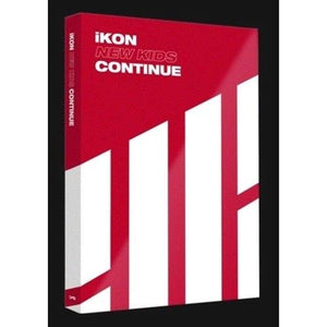 Ikon - [New Kids Continue] Album Red Ver Cd+88P Photobook+1P Accordion Postcard+1P Photocard K-Pop Sealed Y,Photo Album Accessories