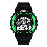 Zuperia Digital Green Dial Boy'S & Kids Sport Watch