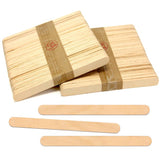 CraftySticks- 100 Pack 4.5 Inch Natural Birch Wood Popsicle Sticks, Wood Craft Sticks for Crafts, Learning and STEM Basics