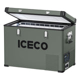ICECO VL45 Portable Refrigerator with SECOP Compressor, 45 Liters Platinum Compact Refrigerator, DC 12/24V, AC 110-240V, 0? to 5