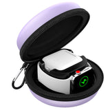 MoKo Travel Case Compatible with Apple Watch Series 11/10/9/8/7/6/5/4/3/2/1/SE3/SE2/SE,Portable Protective Storage Bag Fit iWatc