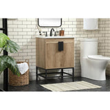 Elegant Decor Indoor Modern Under Sink Bathroom Fixtures Storage Organizer Cabinet 36 Inch Single Bathroom Vanity - Green