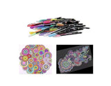 Eclet Neon Craft Pen Set 24 Shades Bright Fluorescent Pens for Drawing Gel Pen Pack of 24 Ink Color Coloring & DIY Art Project