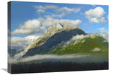 Mt Kidd With Slopes Covered In Coniferous Forest, Kananaskis Country, Alberta, Canada-Canvas Art-24X18