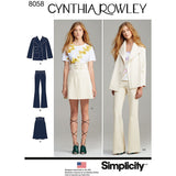 Simplicity Patterns Misses Suit Separates, Cynthia Rowley Collection Size: P5 (1214161820), 8058