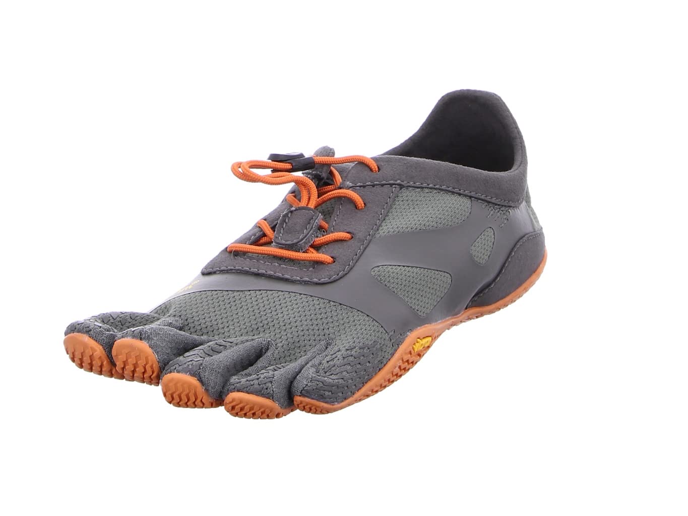 Vibram Women's FiveFingers KSO EVO, Grey/Orange, 37 EU / 7-7.5 US