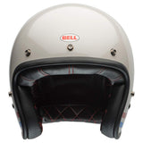 Bell Custom 500 Open-Face Motorcycle Helmet (Stripes Pearl White - Medium)