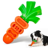 Frienhund Bacon Flavored Dog Toys for Aggressive Chewers, Tough Dog Chew Bone, Durable Nylon & Rubber Teeth Cleaning Toy, Carrot