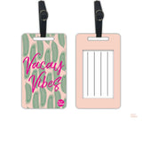 Nutcase Designer Luggage Travel Baggage Tags Set Of 2 With Name Card Inside Vacay Vibes