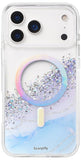 SCORPIFY for iPhone 17 Pro Case [Compatible with MagSafe] with Gleam Arctic Aurora Case, Cute Clear Magnetic Phone Cover Bumper 
