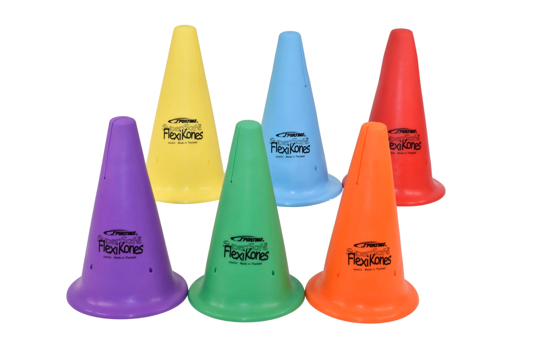 Sportime 15 Inch Super-Safe Flexikones, Set Of 6