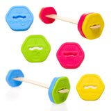 TalkTools Lip Gym with 100 Tongue Depressors - Fun Lip Fitness Program - Teaches/m, b, p/, Assists with/r/Production - Quick Ref