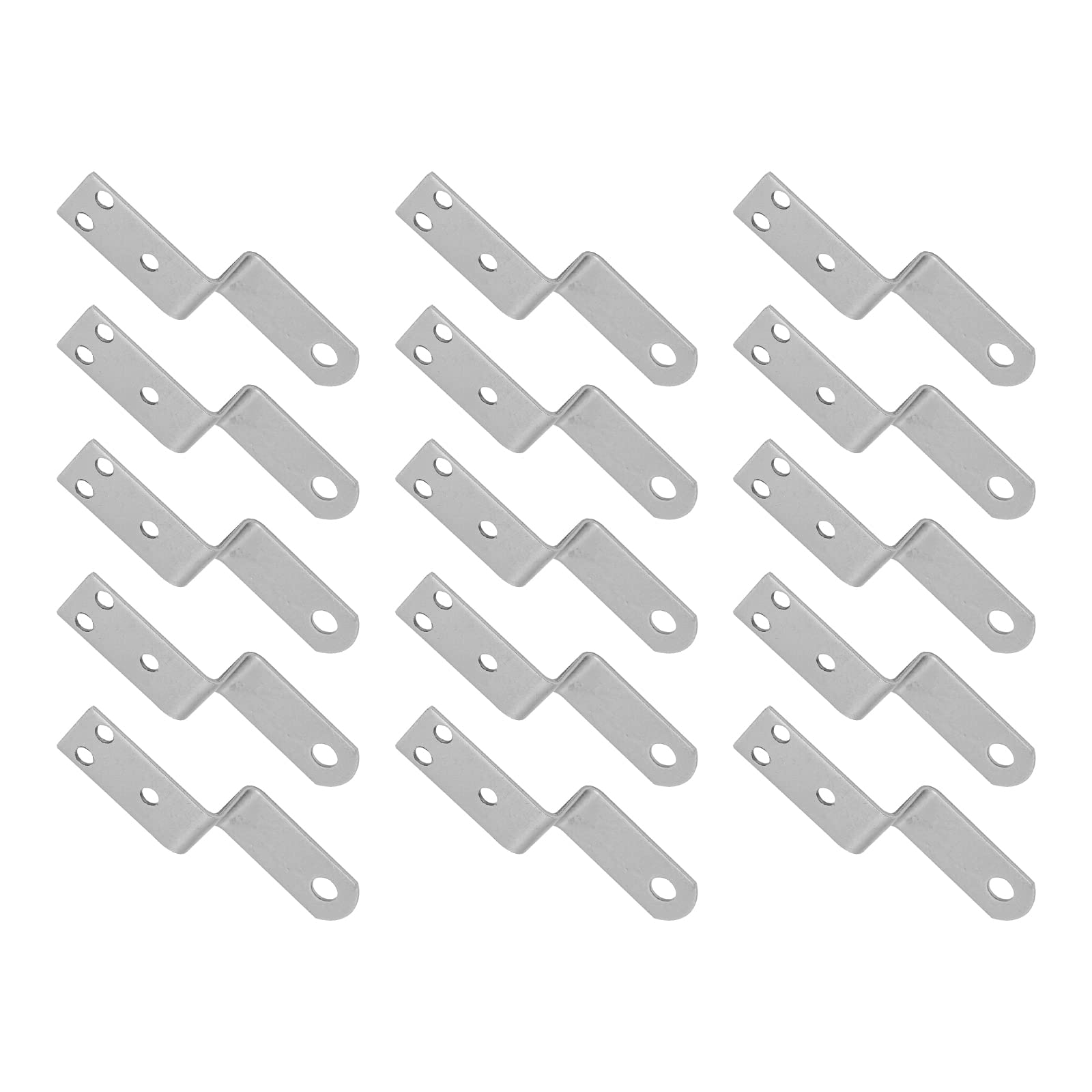 Joyangy Z Shaped Corner Bracket Furniture Support Bracket with Mounting Screws for Wood Shelves (0.75inch)