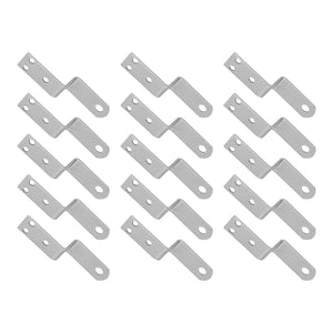 Joyangy Z Shaped Corner Bracket Furniture Support Bracket with Mounting Screws for Wood Shelves (0.75inch)