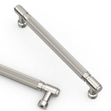 Asidrama 10 Pack Brushed Satin Nickel Cabinet Handles Cabinet Pulls Knurled Kitchen Cabinet Handles, Cabinet Pulls Kitchen Cabin