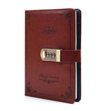 Orrda Notebook Diary For Men Women | Pu Leather A5 Size Combination Locking Journal Writing Book Notepad Personal Diary | Secret
