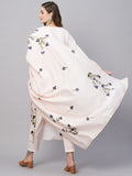 Gosriki Women'S Cotton Blend Straight Printed Kurta With Pant & Dupatta (Brush-Peach-Tnw-Gs_Xl_Peach_X-Large),Peach,,B0C5JS1NB2