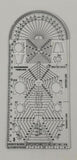 Artesania Stencil For Making Different Shapes Includes Circle for 10 Different Radius, One Attached 180 Degree Protractor, 2 Tra