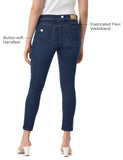 INKD Women's Buttersoft Mid-Rise Skinny Fit Jeans- Stretchable,Super Sapphire