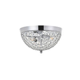 Living District Indoor Modern Home Decor Bright Taye 2 Light Chrome Flush Mount