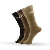 Xjarvis Texas Army Mens Cotton Socks Formal Office & Dress Socks For Men Long Calf-Length Breathable Odour-Free Sweat-Absorbing Soft Elastic Comfortable Fit Pack Of 3,Army,,B0CQG5FDHR