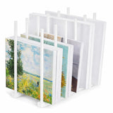 Ogfc 57106 Art Storage Rack Painting Canvas , Metal Drawing Storage Shelf For Canvas Frame Organizing / Drawing Board (White) St