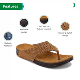 Ortho Joy Doctor Slipper For Women Fancy || Orthopedic Women'S Slipper || Regular Wear Slippers For Women,Tan,9,B0C3ZZLWDF