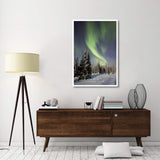Northern Lights Over Boreal Forest, North America-Paper Art-34,,X50,,