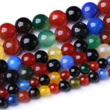32PCS 12MM Natural Colorful Agate Stone Beads Energy Healing Beads for DIY Jewelry Bracelet Necklace Making for Jewelry Making15