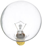 Bulbrite Incandescent G16.5 Candelabra Screw Base (E12) Light Bulb, 25 Watt, Clear