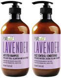 Lavender Repair Shampoo and Conditioner Set - Sulfate Free, Moisturizing and Anti Frizz Formula for Dry, Damaged Hair - Salon Gr