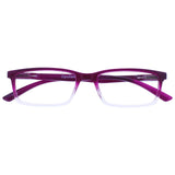 OPULIZE SEE Blue Light Blocking Glasses for Women and Men, Narrow Frame, Spring Hinges, Anti-Reflective Computer Glasses, Purple