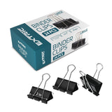 Binder Clips - 24 Pack Large Black Paper Clamps, 2 Inch, Holds 200+ Pages, File Clip for Home, Office and School Supplies